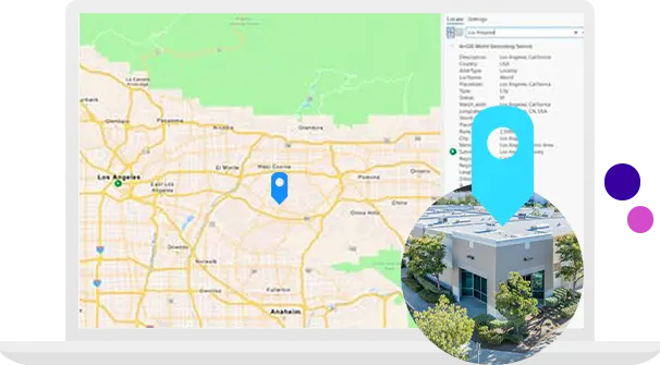 búsqueda de una dirección