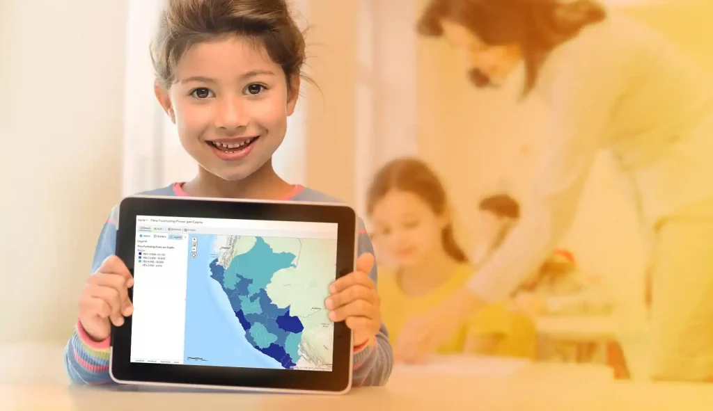 El uso de mapas en el aula ilustra el contexto geográfico