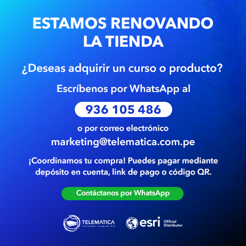 Tienda en mantenimiento. Escríbenos por WhatsApp al 936 105 486 o a marketing@telematica.com.pe para coordinar tu compra.